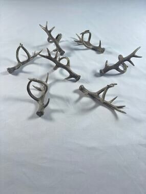 Pottery Barn Antler Napkin Rings Set of 6